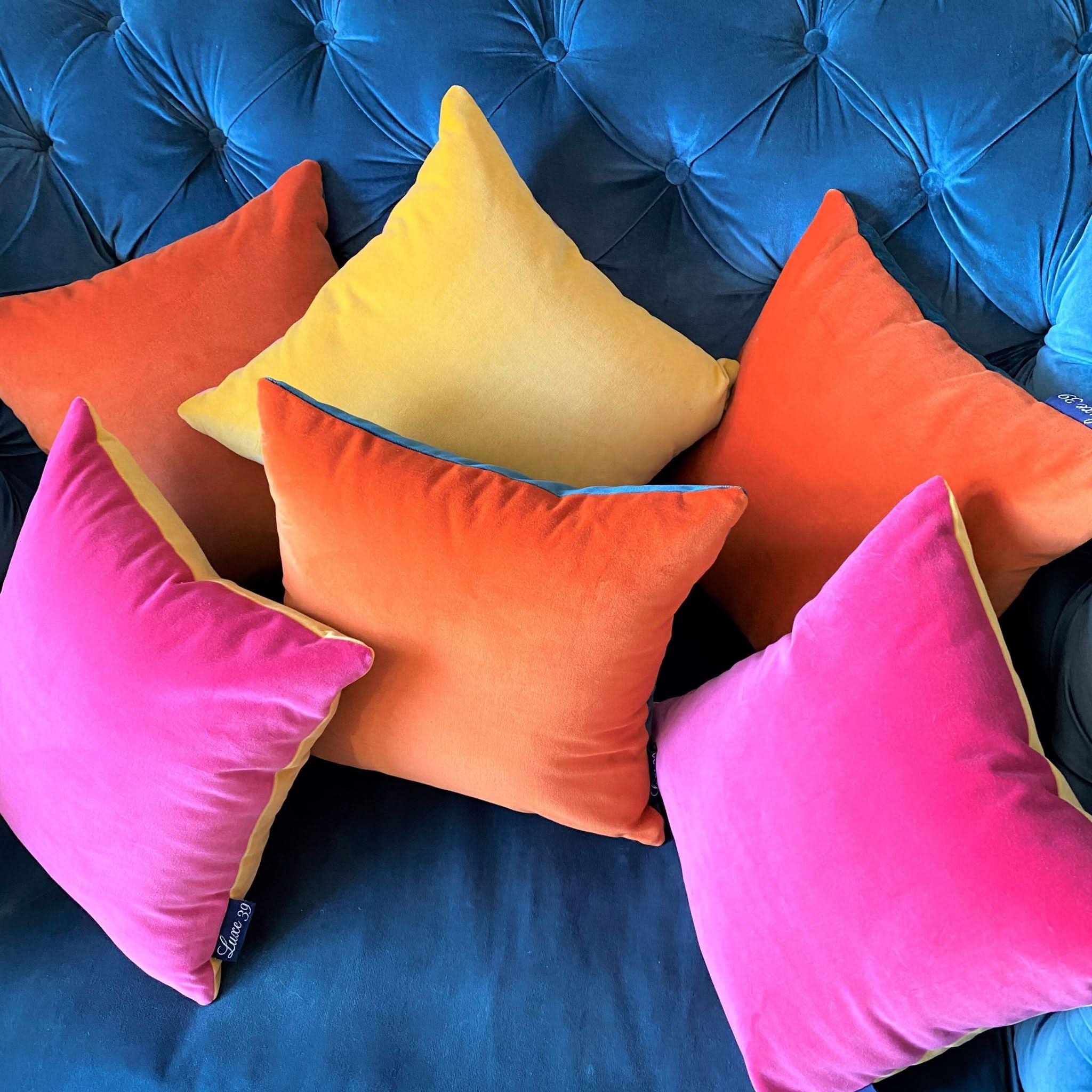Pink and Yellow Cushion - 50 x 50 Cushion | Luxe 39