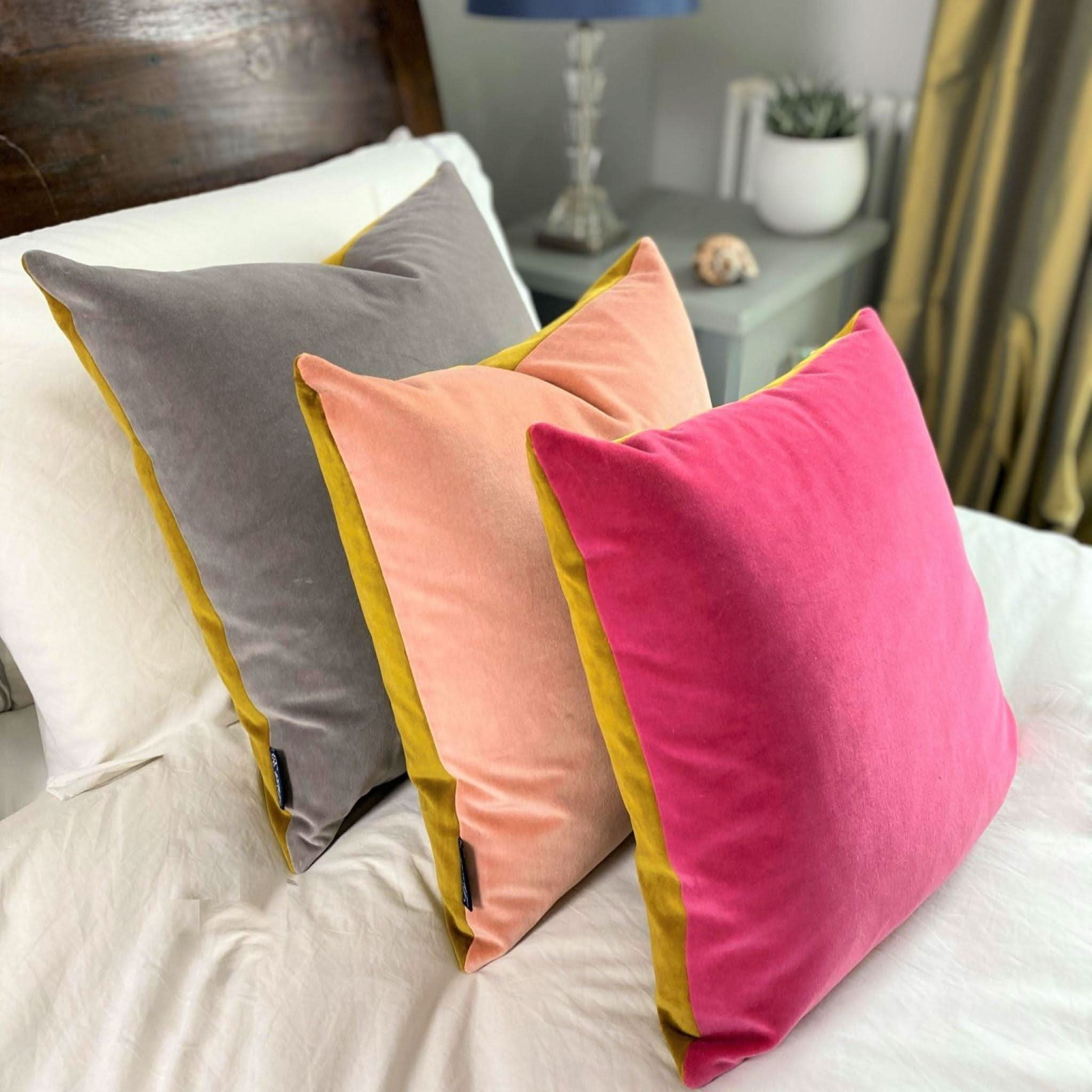 Rose gold bed clearance pillows