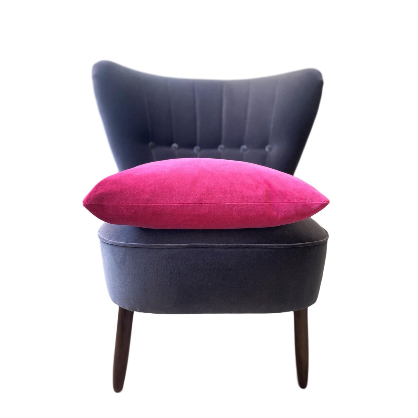 bright pink velvet cushion cover by luxe 39
