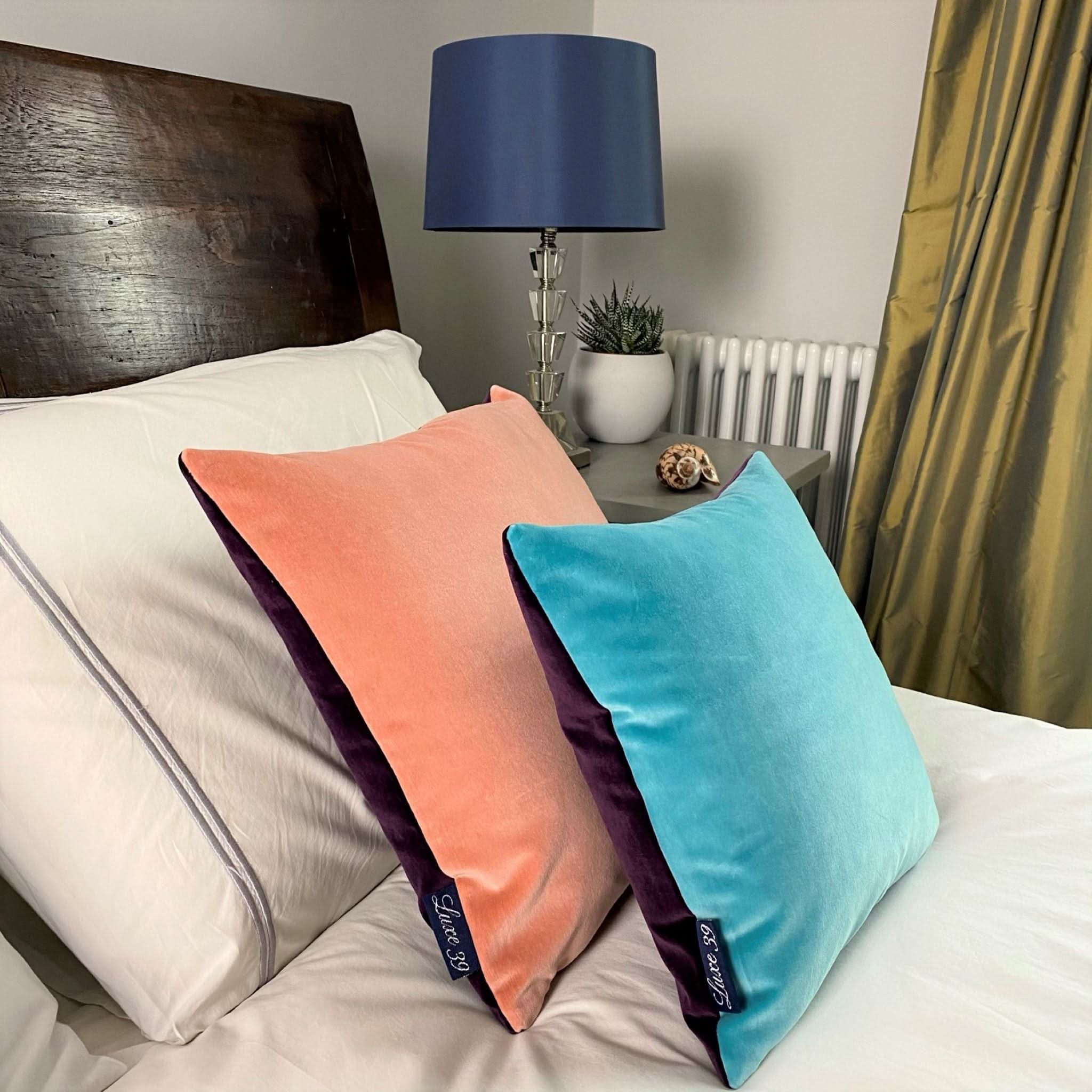 Plum velvet outlet pillow