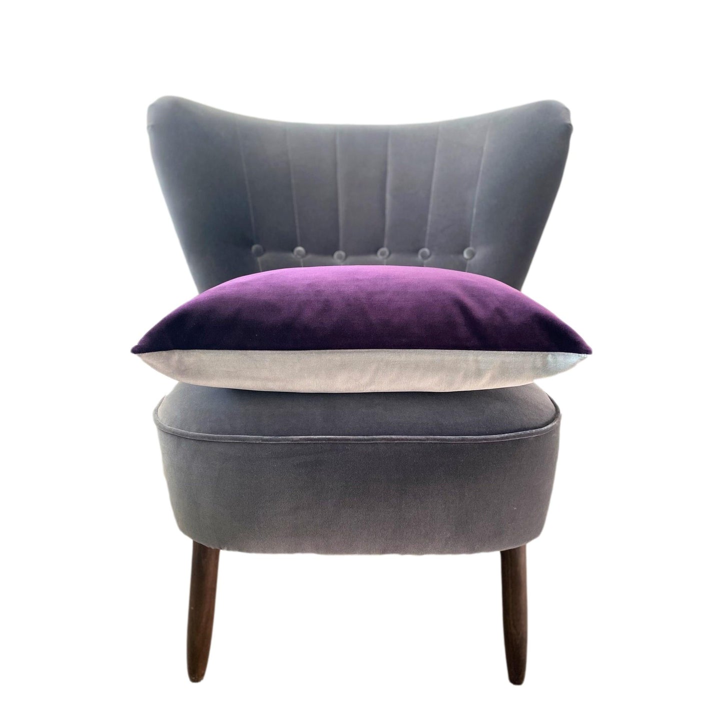 Purple and grey cushion covers by luxe 39