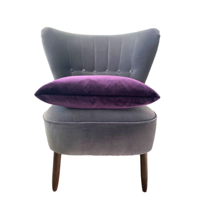 purple velvet cushion by luxe 39