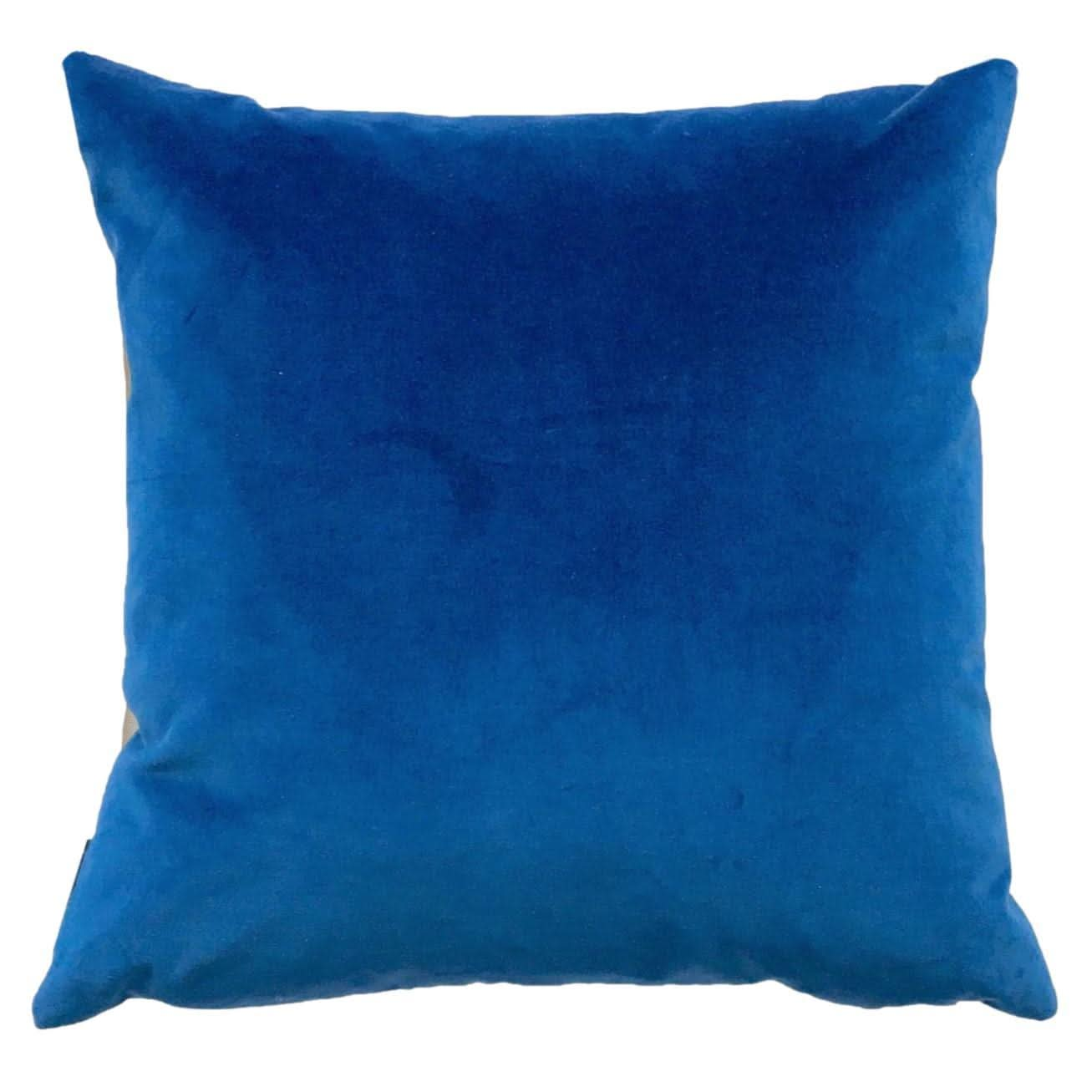 Royal Blue Velvet Fabric Sample | Blue Velvet Cushions | Luxe 39