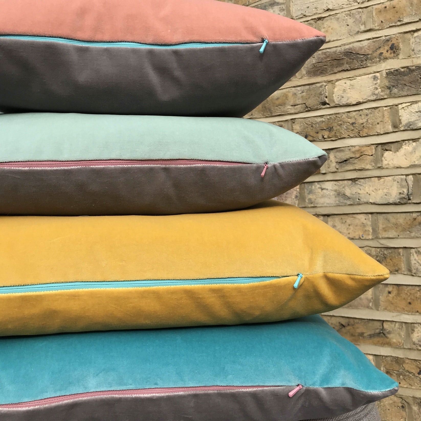 Silver Bed Cushions Luxe 39 Velvet Cushions UK