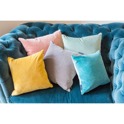 Silver Grey Velvet Cushion Luxe 39