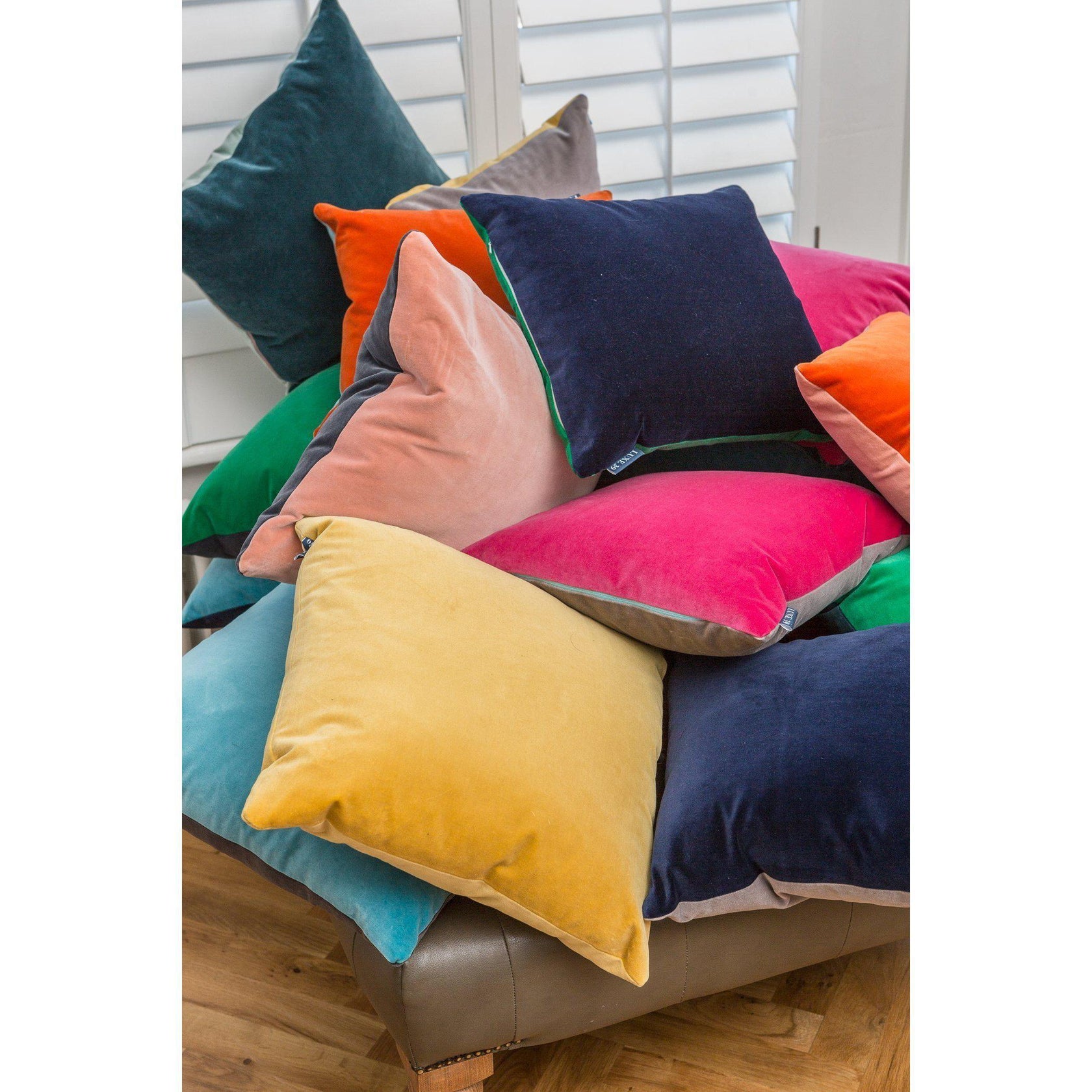 Teal and Mustard Cushions | Luxe 39