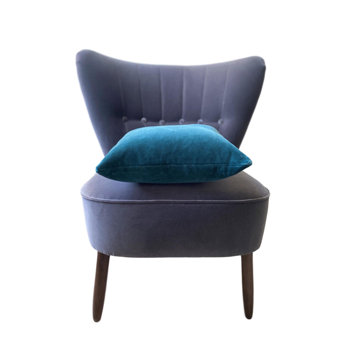 teal velvet cushion by luxe 39
