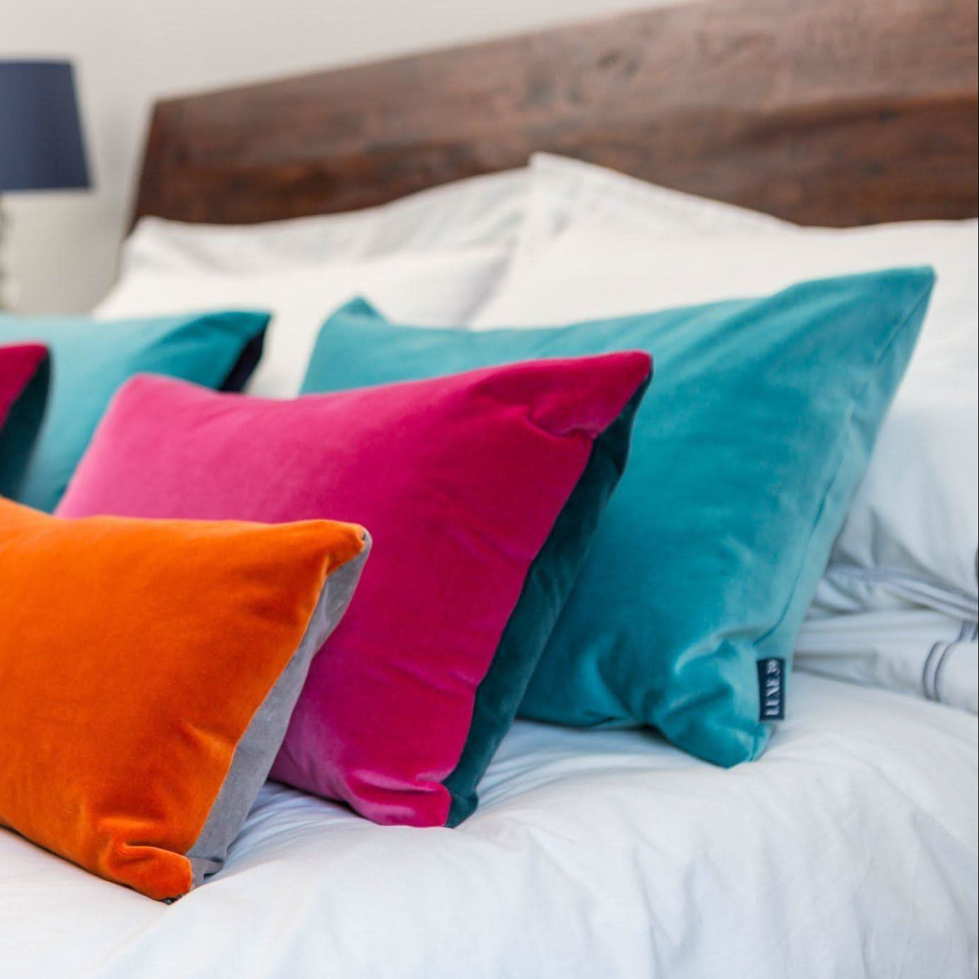 Turquoise Velvet Cushion Luxe 39