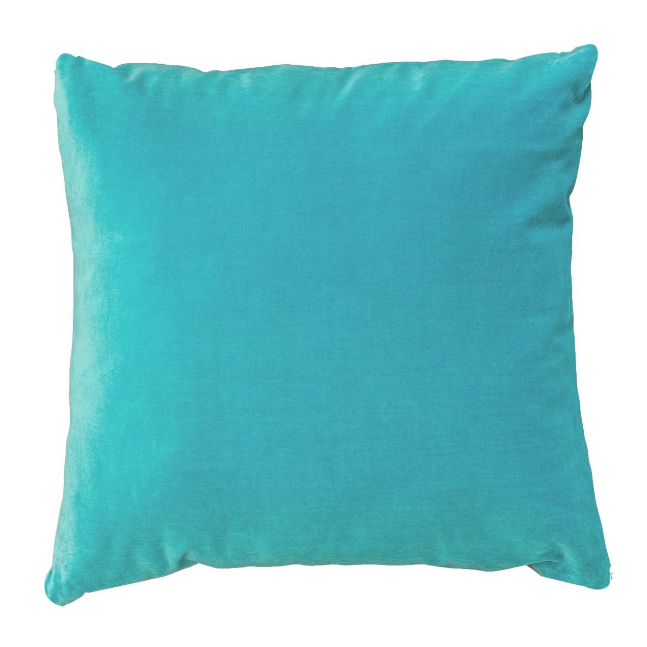 turquoise velvet cushions by luxe 39